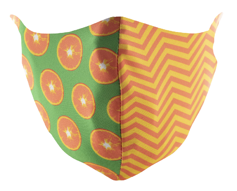 Masque facial personnalisé - deux couches, lavable et réutilisable - Taille adulte - Polyester et coton - Impression sublimation_2