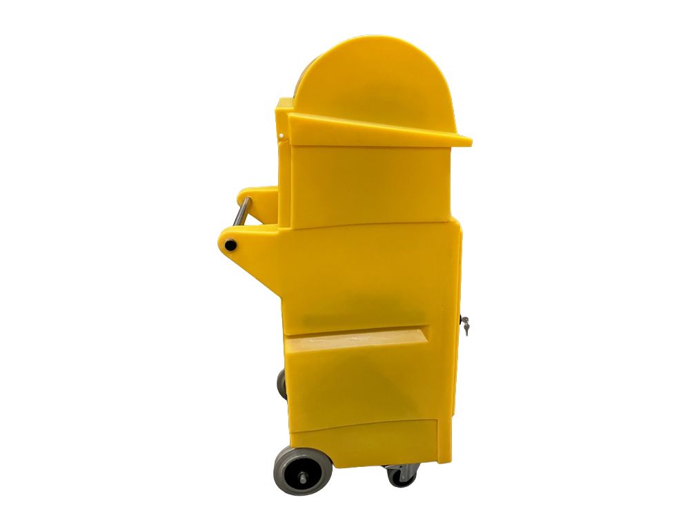 Chariot mobile avec dévidoir 1 rouleau - kit interventions d'urgence - kits absorbants Hydrocarbures - 130 L ou 330 L_2