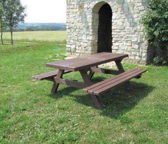 Ensemble pique-nique Isola - plateau monobloc, faible poids, sans dégagement nocif, respectueux de l'environnement_2