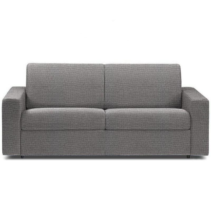 Canapé convertible express CRÉPUSCULE - Matelas 140cm Comfort BULTEX® - Tissu NEO gris silver_2