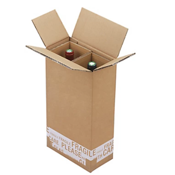 Carton rectangulaire pour expédition de bouteille - 305 x 74 x 74	mm - 601985_2