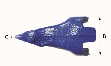 Dents de godet FK1 C - Référence FK1 C - Marque Fastkey - Poids 0.9 Kg - Dimensions précises_2