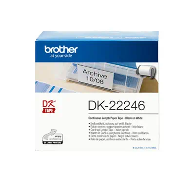 Brother DK-22246 ruban d'étiquette Noir sur blanc_2