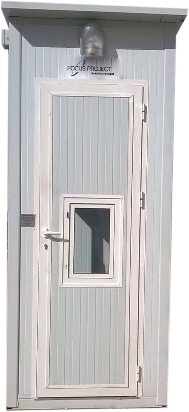 Guérite monobloc pour bureau d’accès ou poste de sécurité