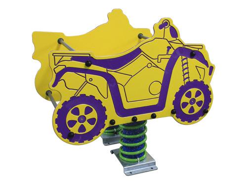 Jeu ressort quad 1 à 12 ans - Polyéthylène, acier peinte à la poudre et EPDM - 4 PLACES_2