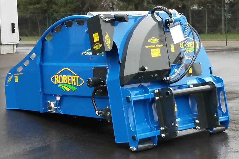 Pailleuse agricole frontale pour petit bull - Atelier Robert SA - Acier haute résistance - Pour balles rondes et rectangulaires_2