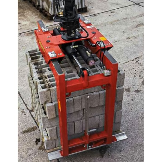 Pince à parpaings Série GMPTL R/A - Capacité 2000 à 3000kg - Fixe ou réglable - Adaptable sur grue ou porteur_2