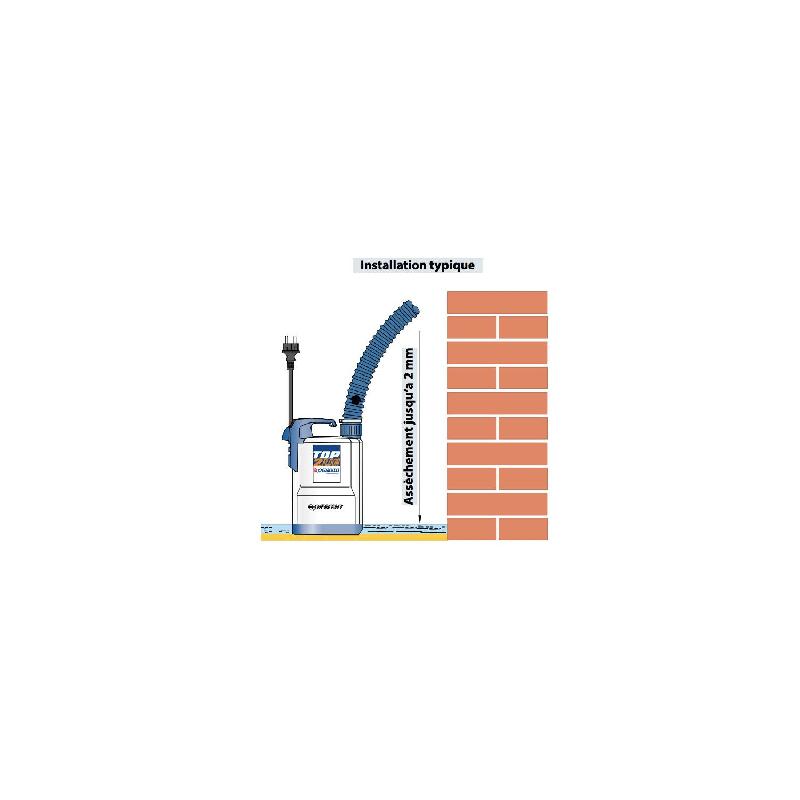 Pompe de relevage 220V Pedrollo TOP 2 Floor - Eaux pluviales type serpillère sans flotteur - 6 m3/h - 0.37 kW_2