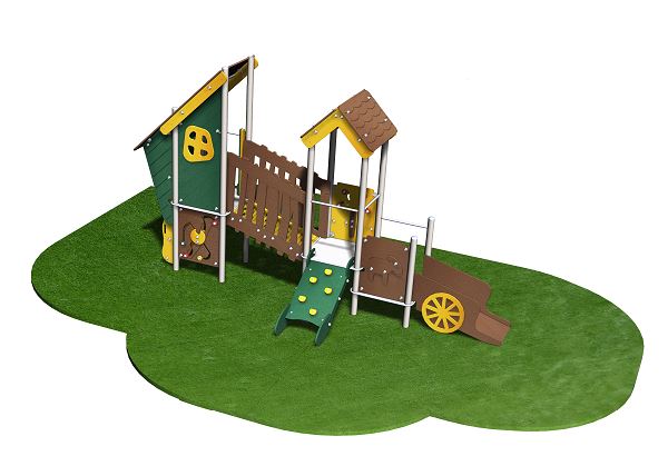 Structure de jeux 2 tours - Gamme Terra - TE20901I - Âge minimum 4 ans - Capacité 14 enfants_2