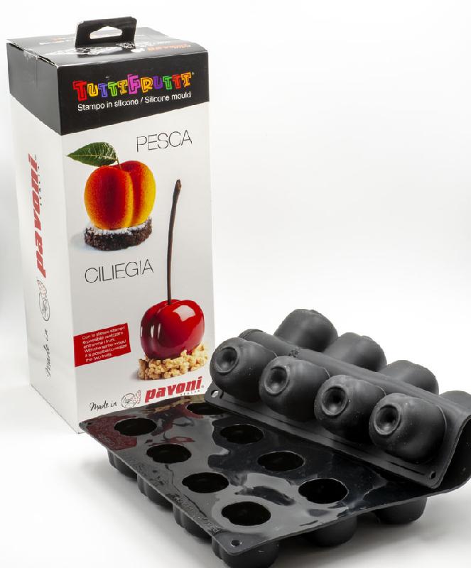 Cerise/Pêche  - Moule en silicone Tutti Frutti Pavoni Italia - 20 empreintes_2