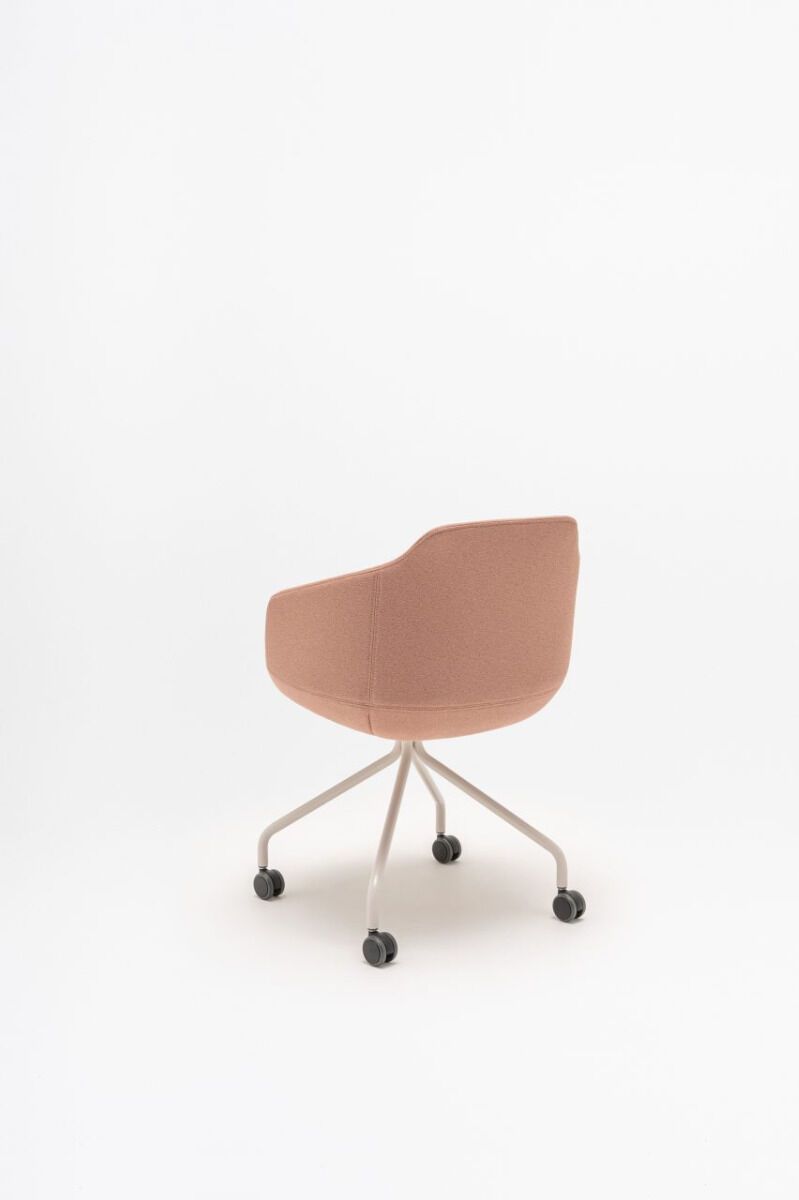 Chaise en mousse ininflammable ULTRA - Piétement à roulettes - Assise rembourrée - Charge max. 120 kg_2