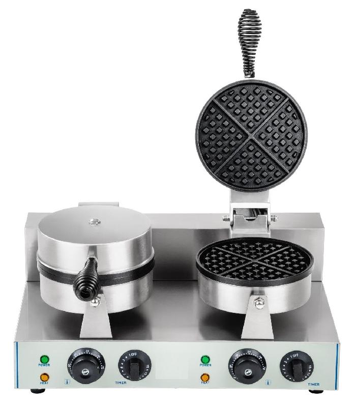 Gaufrier double rond professionnel_2