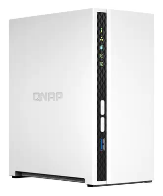 QNAP TS-233 serveur de stockage NAS Tower ARM Cortex-A55 2 Go 0 To QNAP QTS Blanc_2
