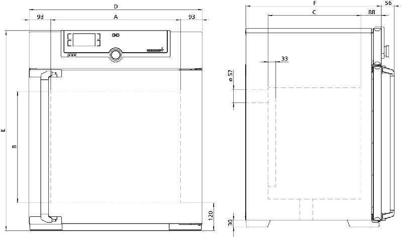 Etuve / stérilisateur MEMMERT SF110 avec convection forcée 250°C_2