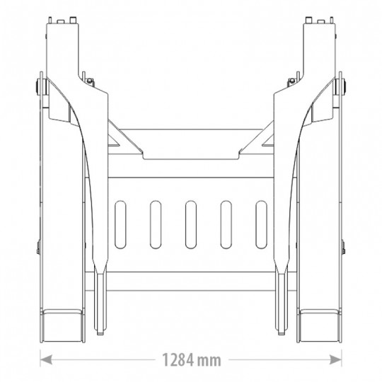 Pince à bois deux bras MAXI - Construction robuste avec ouverture conséquente - Compatible chargeurs et télescopiques_2