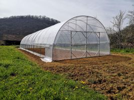 Serre de jardin modèle tubulaire à porte battante ou coulissante_2