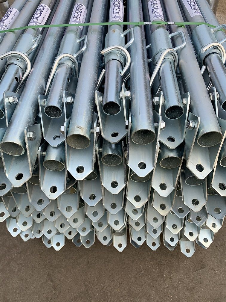 Tirant poussant galvanisé - 1.80 à 3.50 m - stabilisation de pré-mur ou pièces préfabriquées_2