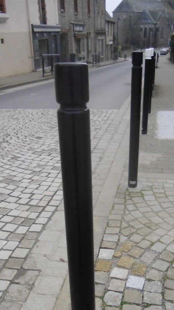 Potelets fixes 02.11 - Gorge, Ø88,9mm, hauteur hors-sol 1,10 à 1,20m - Fixe à sceller_2