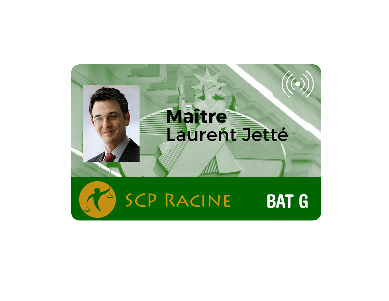 Badge professionnel monochrome ou en couleur pour événements, séminaires et réunions - impression haute qualité - IBCard_2