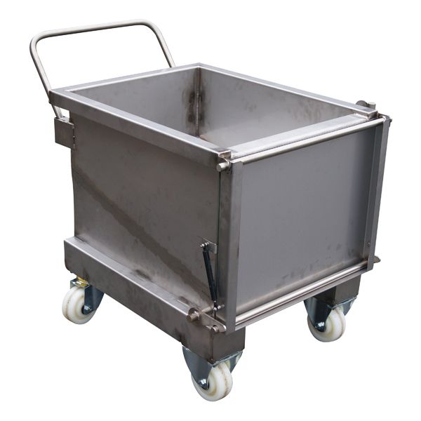 Benne à fond incliné (BAFI) - 2000 litres - Fabrication française - Collecte cartons et plastiques_2