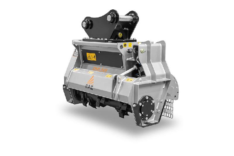 Broyeurs à transmission hydraulique pour pelles DML/HY - Broyeur forestier avec rotor à outils fixes_2