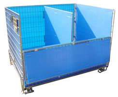 Conteneurs spécifiques - Steelplast Evolufil - Aménagement bâches et plaques PPE/PPEA avec support feux AV, jupes AR et panneaux de portes_2