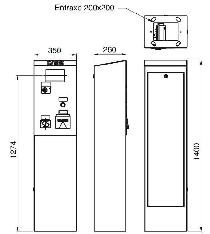 Dto 1004 a - borne de paiement parking - urbaflux - alimentation électrique 230v_2