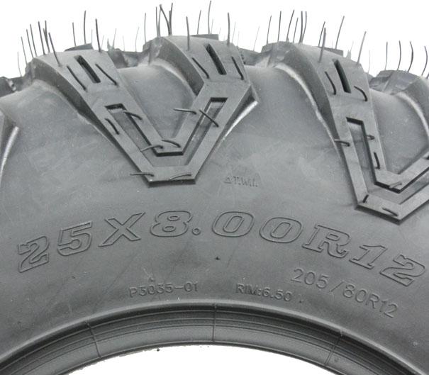 2 pneus Wanda P3035 pour VTT, 25x8.00R12, 6 plis_2