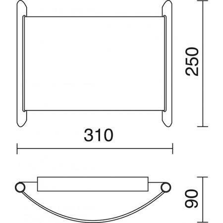 Applique Espiga LED SMD 12W 3000K Nickel Satiné - 1200 lm - IP20 - Diffus_2