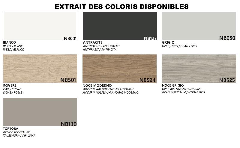 Banque d'accueil avec PMR Torino - 200, Droite, Non, Noyer grisé / anthracite_2