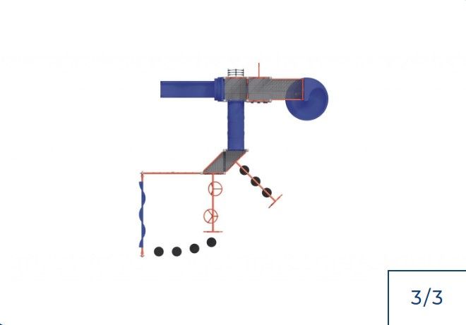 Pzp-v449 - Structure pour aire de jeux combinée Go-Elan - Hauteur de chute 111 pouces (282 cm)_2