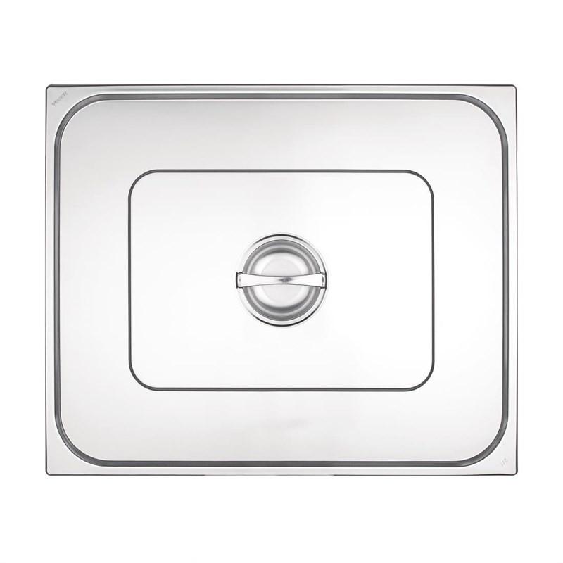 Couvercle inox standard pour bacs GN 2/1 | Vogue - K939_2
