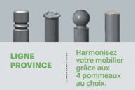 Bac à palmier aux lignes classiques - 100% acier ou acier & bois - Ligne Province - Pommeaux personnalisables_2