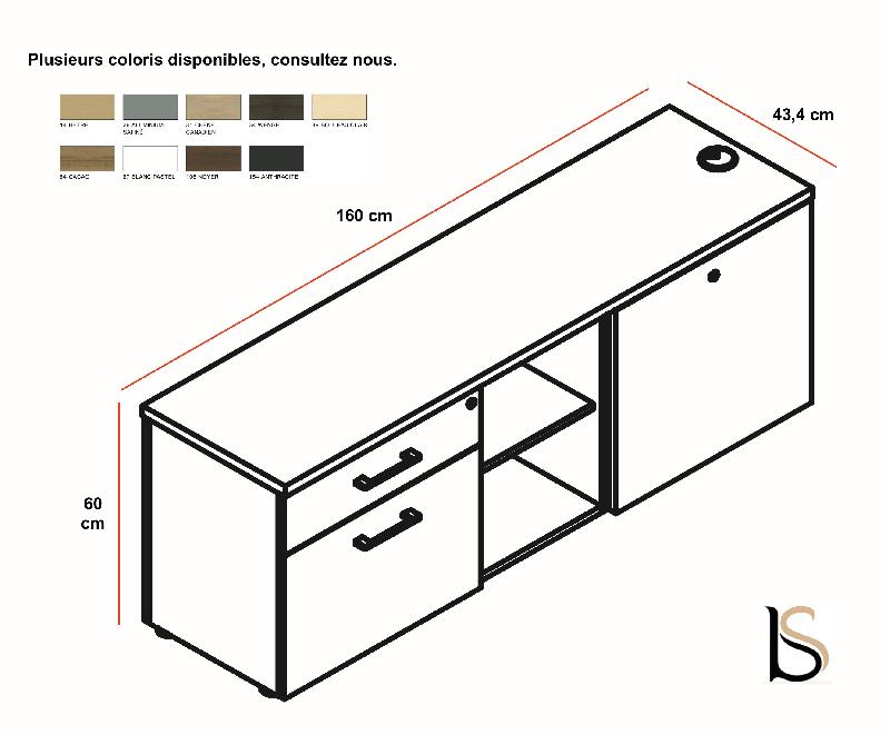 Meuble de service - MDD - Blanc pastel, Blanc pastel_0