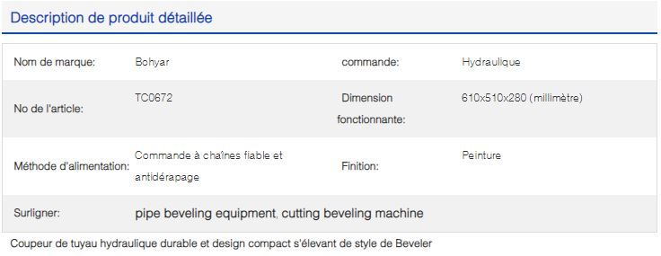 Tc0672 - coupe industrielle - Bohyar - dimensions fonctionnelles : 610x510x280 mm - découpe et biseautage pour tuyaux de 6 à 72 pouces_2