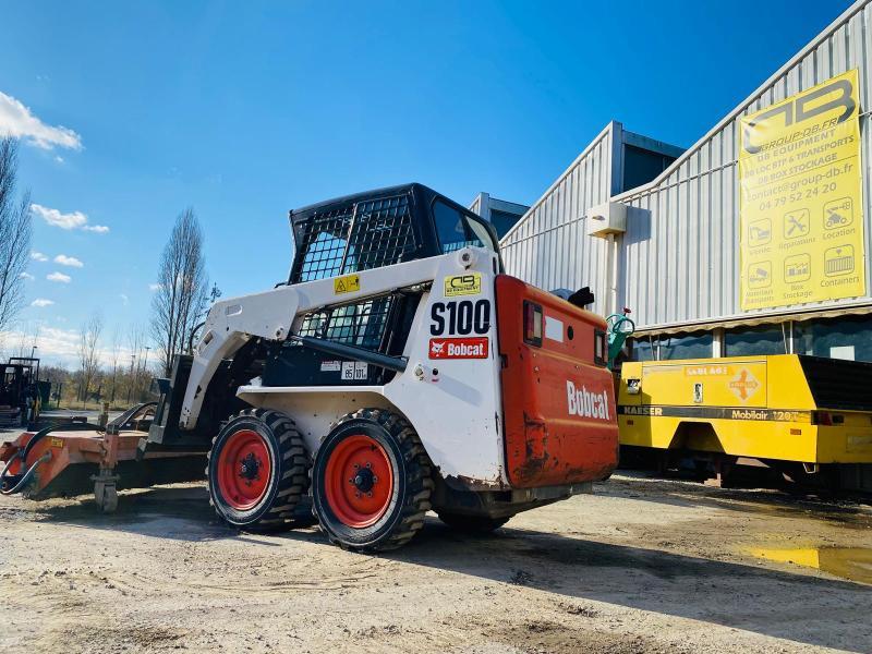 BOBCAT s100 mini chargeuse sur pneu (avec accessoires)_2