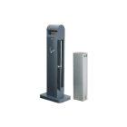 Cendrier poubelle TOTEM 12,5L - Gris Anthracite - Acier galvanisé, anti-UV, verrouillage à clé_0