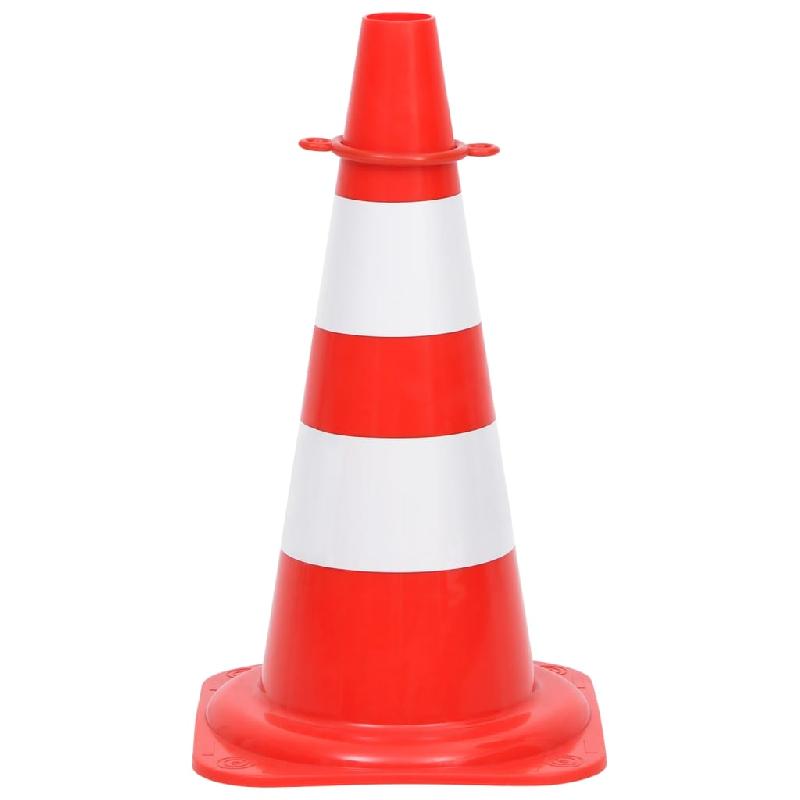 Vidaxl ensemble de cônes avec 10 m de chaîne rouge et blanc 150948_2