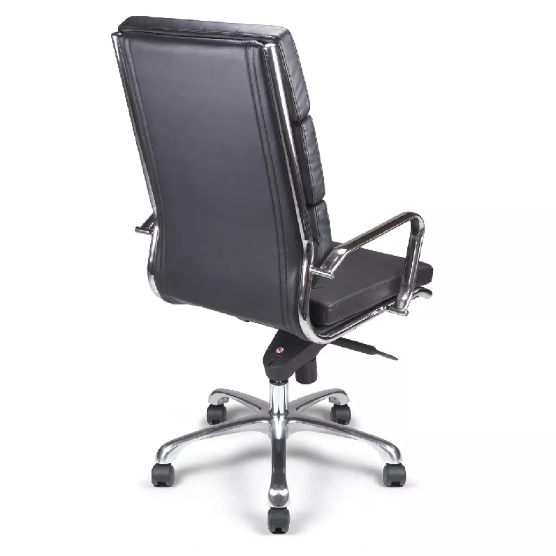 Fauteuil de Direction synchrone - cuir Noir pleine fleur -  So Ravenne - Sans_2