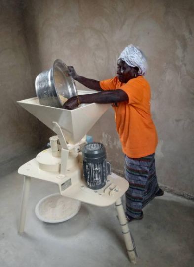 Moulin à céréales solaire - RÉF. SML01-ET - Adapté aux petites exploitations agricoles, pour différentes farines_2