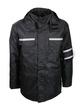 Parka 100% polyester Oxford 300D enduit PU - Coutures étanchées - Capuche fixe et bandes rétro-réfléchissantes_2