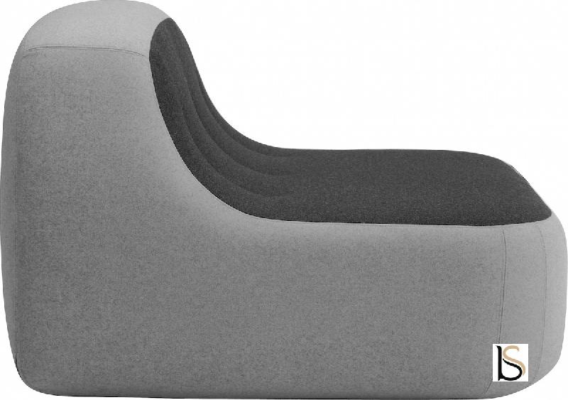 Fauteuil SAND - Softline - Feld Gris 620_2