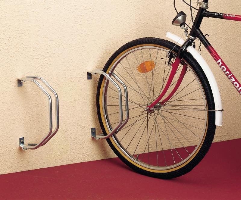 Râtelier pivotant pour 1 vélo MOTTEZ - Acier zingué, à visser, charge jusqu'à 60 kg, dimensions 33 x 8.5 x 28.5 cm_2