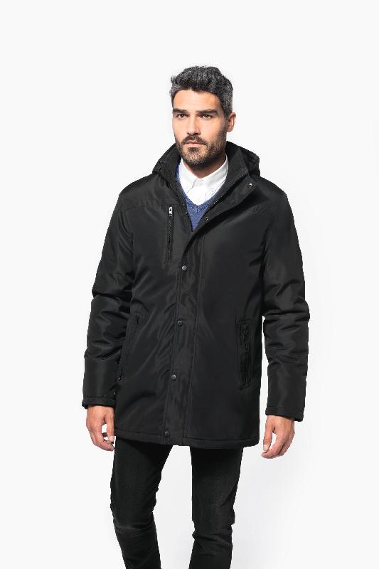 Parka avec capuche amovible homme - Réf: K656 - Kariban - Polyester pongé et micropolaire_2