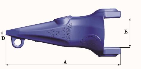 Dents de godet Turnkey TKN11 PE - 21Kg - Dimensions précises en mm_2