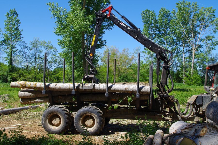 Rh20-4wd remorque forestière - sogedep - 20 tonnes