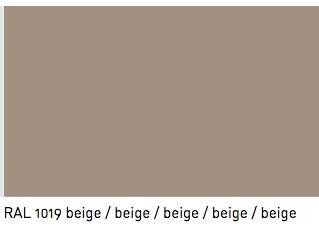 Bureau X7 avec plateaux laqués - Officity. - 210, Droite, Beige RAL 1019_2