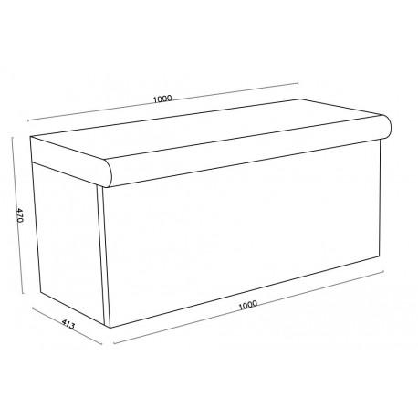Banc droit arrondi 1000 x 470 x 413 mm - Prêt à carreler en XPS - À assembler pour hammam ou salle de bain_2