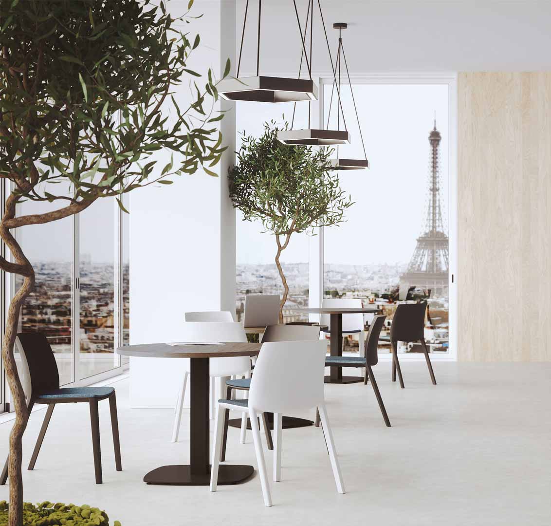 Chaise polypropylène empilable, légère et confortable pour salle de réunion, espaces détente ou visiteurs - SOLEO_2
