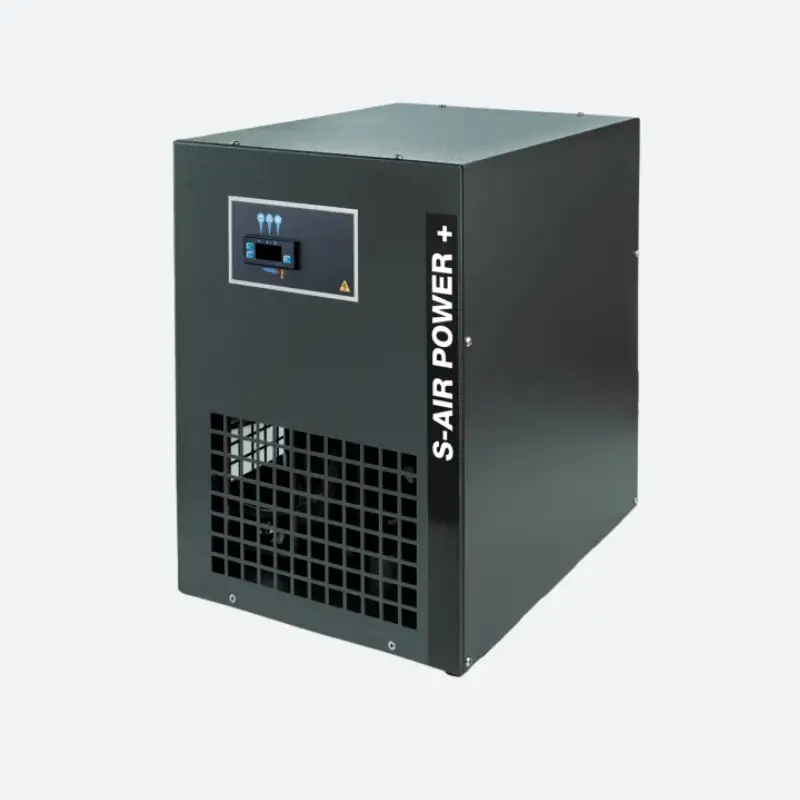 Compresseur à piston insonorisé 5,5CV 400V avec réservoir galva 500l et sécheur frigorifique_2